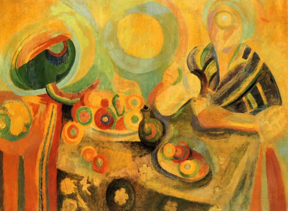 Poring, vintage artwork by Robert Delaunay, 12x8" (A4) Poster