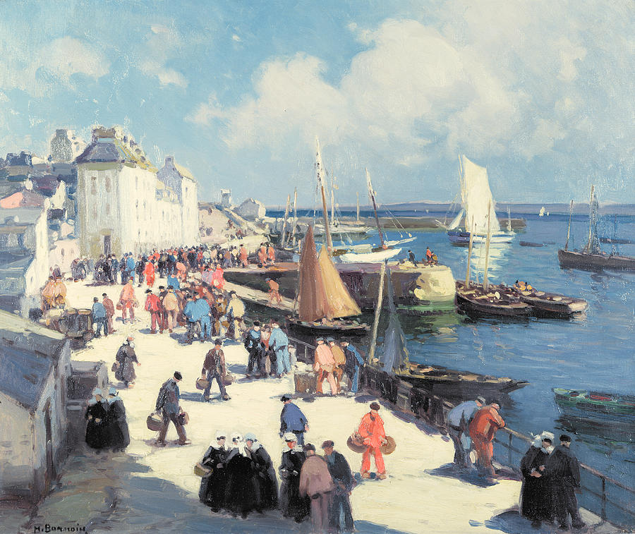 Douarnenez by Henri Alphonse Barnoin,16x12(A3) Poster