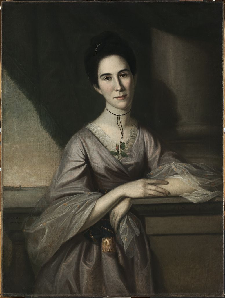 Susanna Steuart Tilghman (Mrs. James Tilghman) (1749-1774), vintage artwork by Charles Willson Peale, 12x8" (A4) Poster