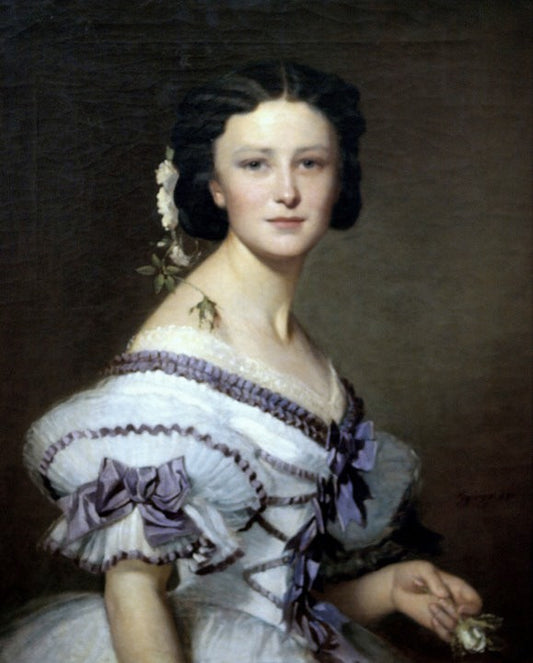 Portrait of Szidónia Deák, vintage artwork by Alajos Györgyi Giergl, A3 (16x12") Poster Print