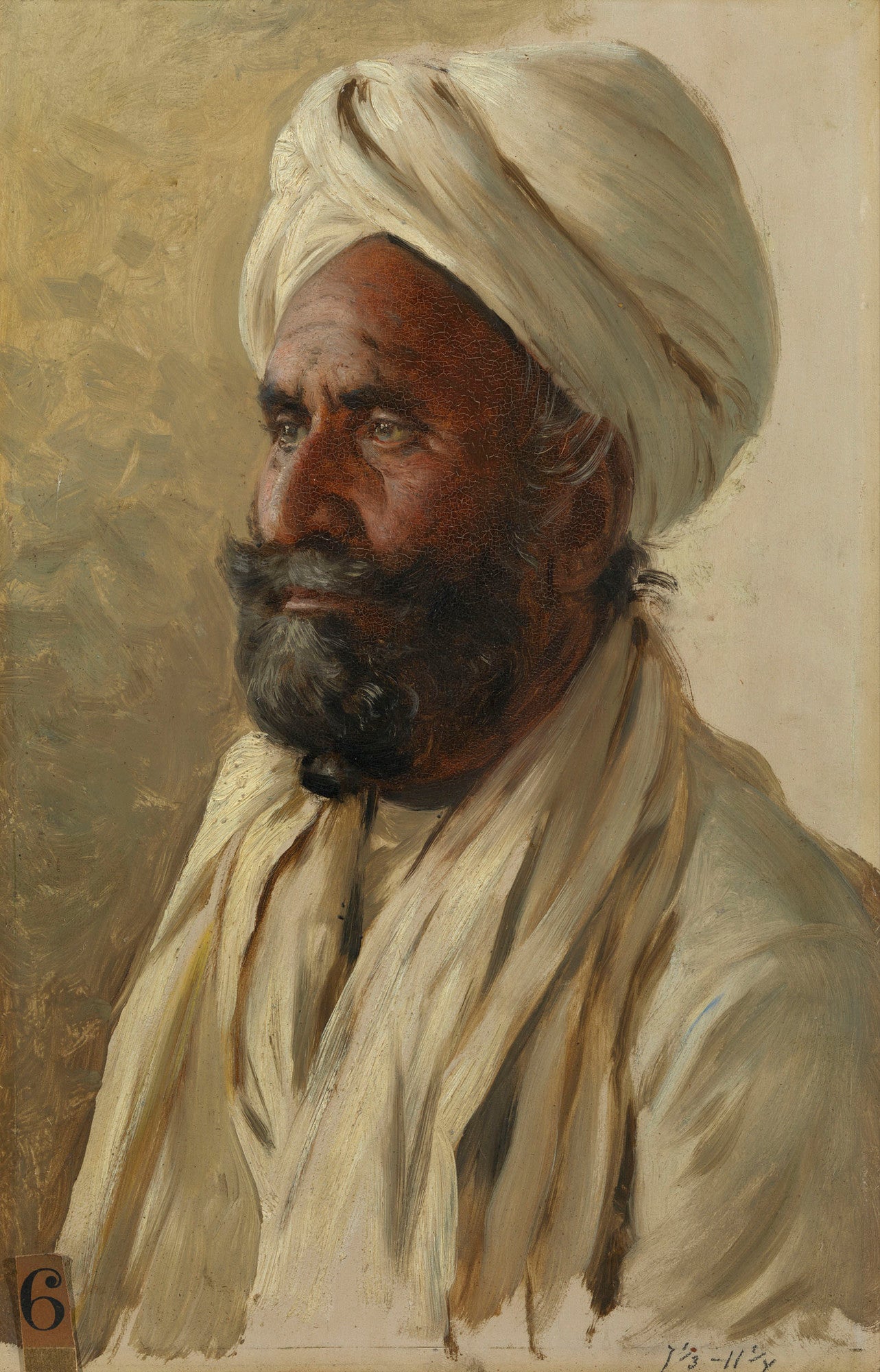 Atur Singh, vintage artwork by Rudolph Swoboda, A3 (16x12") Poster Print