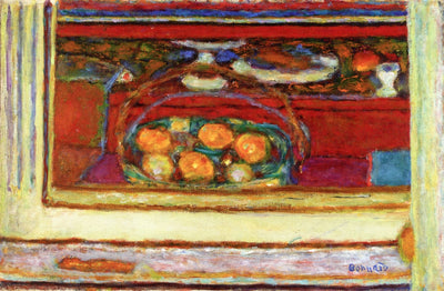 Basket of Fruit Reflected in a Mirror by Pierre Bonnard,A3(16x12")Poster