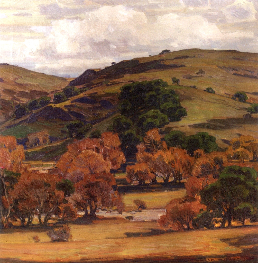 California Brown Hill Scene by William Wendt,A3(16x12")Poster