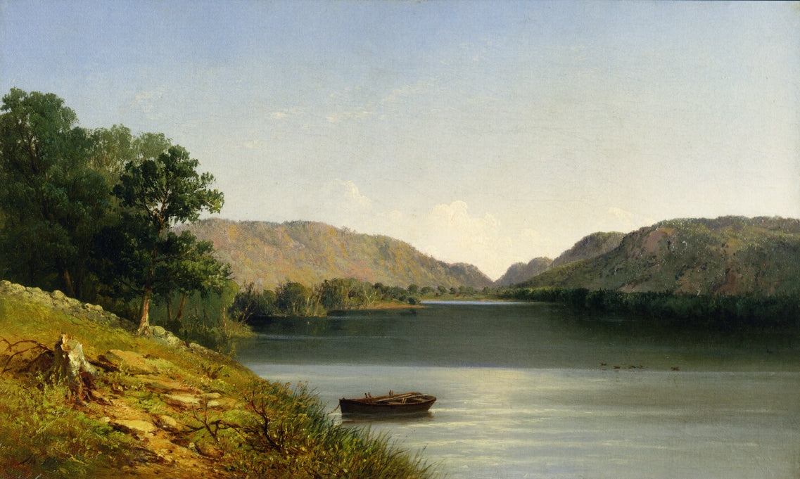 Silent Lake, vintage artwork by John Williamson, 12x8" (A4) Poster