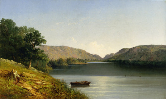 Silent Lake, vintage artwork by John Williamson, 12x8" (A4) Poster