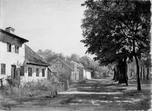 An Avenue at Frederiksværk, vintage artwork by Thorald Brendstrup, A3 (16x12") Poster Print