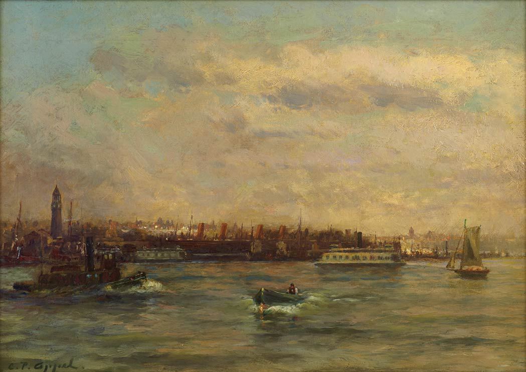 New York Harbor by Charles P. Appel,A3(16x12")Poster
