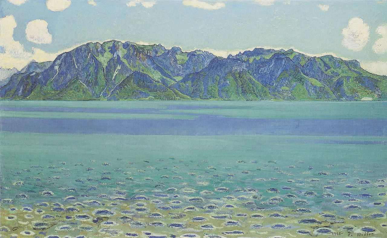 The Grammont, vintage artwork by Ferdinand Hodler, 12x8" (A4) Poster