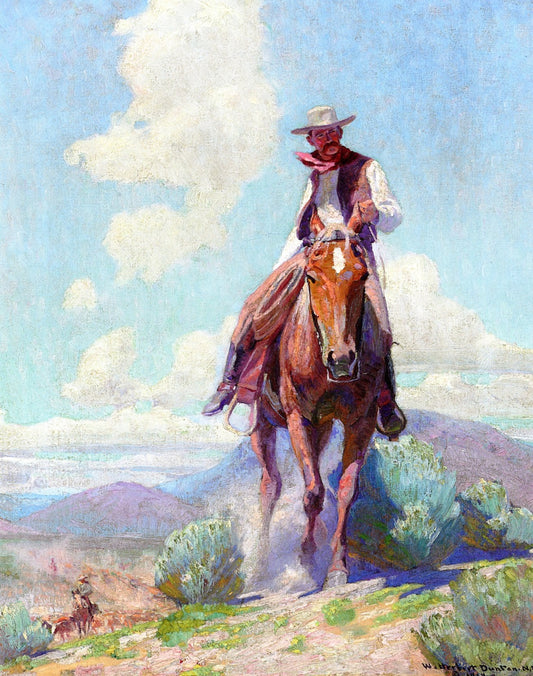 The Trail Foreman, vintage artwork by William Herbert Dunton, 12x8" (A4) Poster