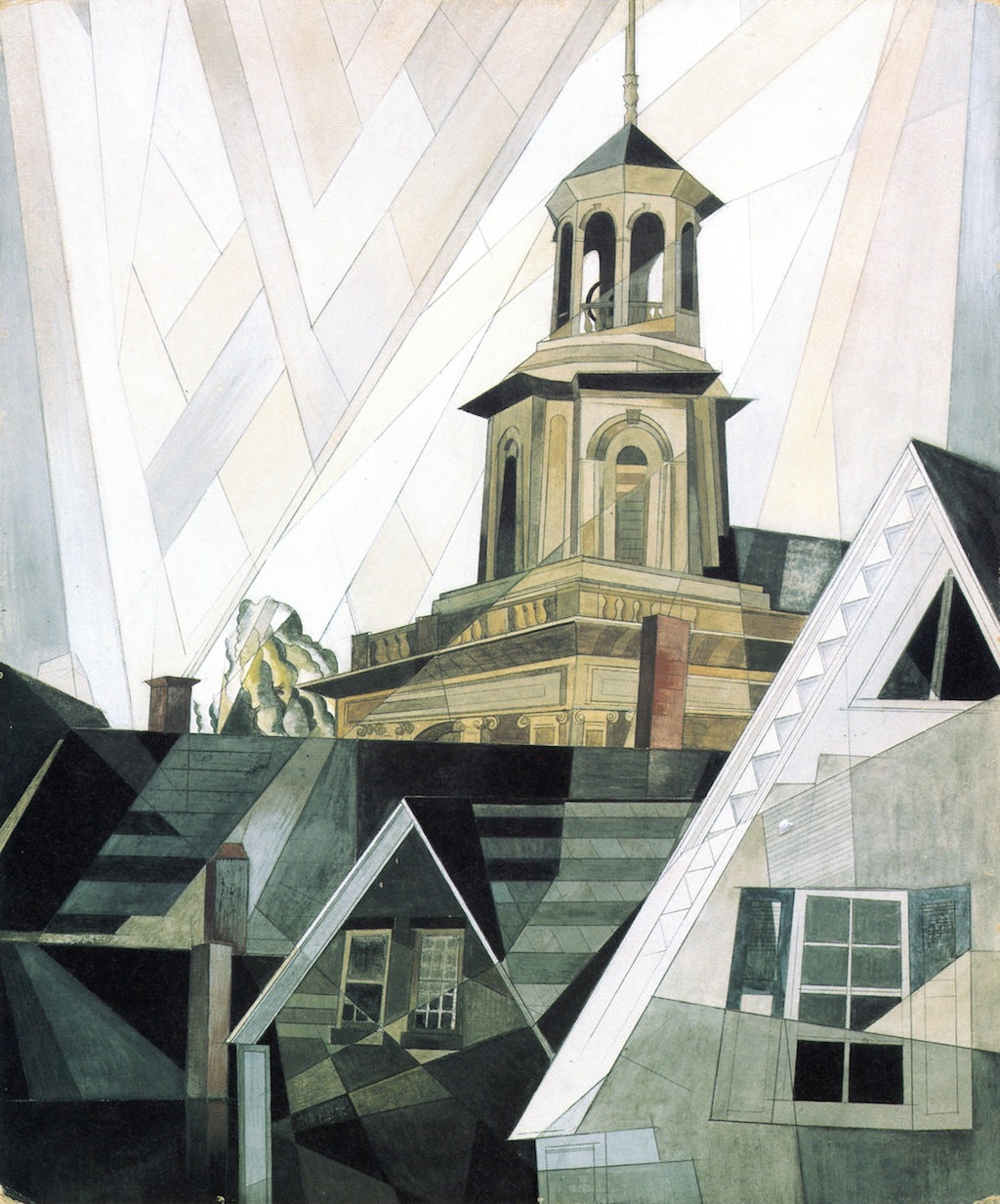 After Sir Christopher Wren, vintage artwork by Charles Demuth, 12x8" (A4) Poster