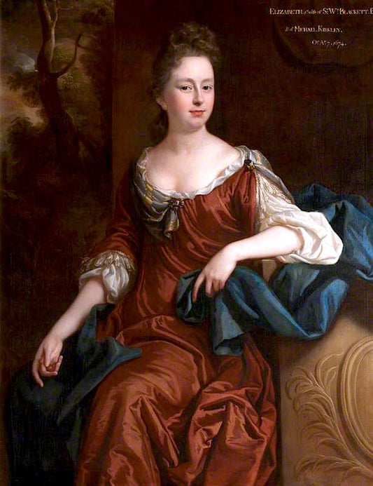 Elizabeth Kirkley, First Wife of Sir William Blackett, 1st Bt, vintage artwork by John Closterman, 12x8" (A4) Poster