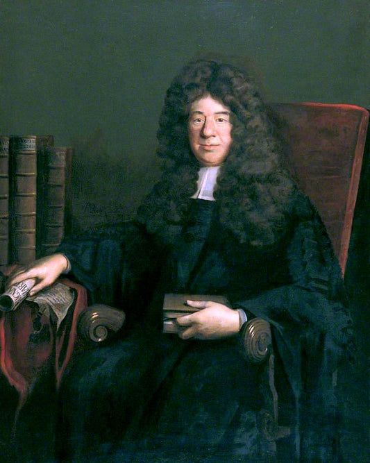 William Petyt, Archivist, Lawyer and Political Propagandist, vintage artwork by Richard van Bleeck, 12x8" (A4) Poster