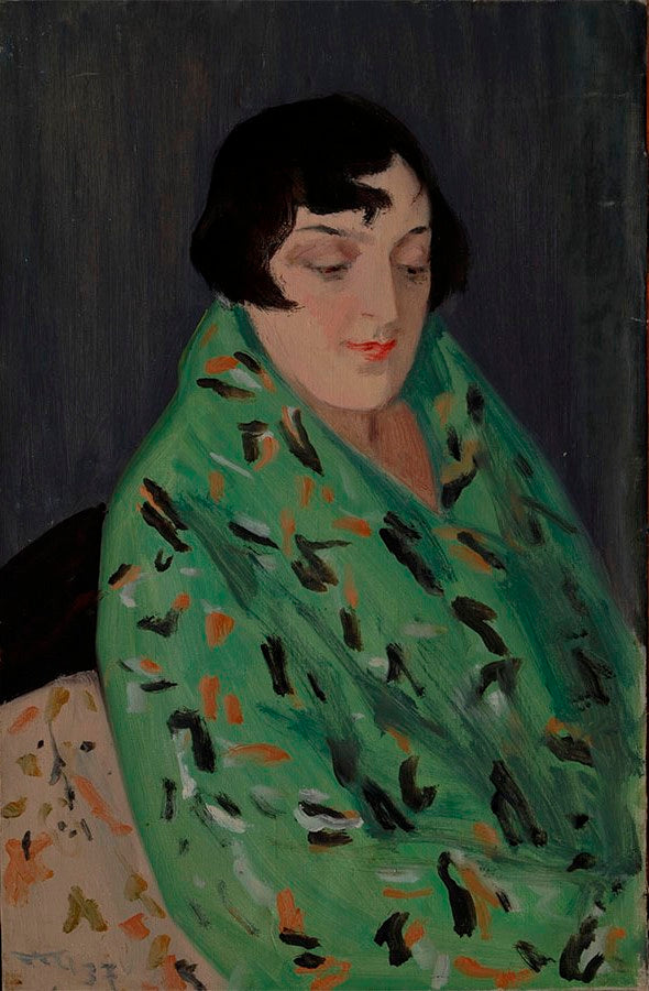 ait of Vera Grinberg, the Artist's Wife by Vladimir Grinberg,16x12(A3) Poster