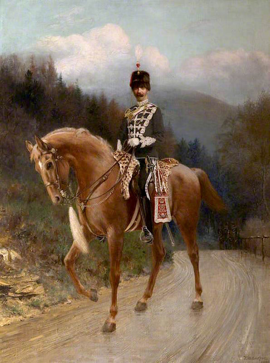 Captain William Henry Armstrong Fitzpatrick Watson-Armstrong..., vintage artwork by Thomas Bowman Garvie, 12x8" (A4) Poster