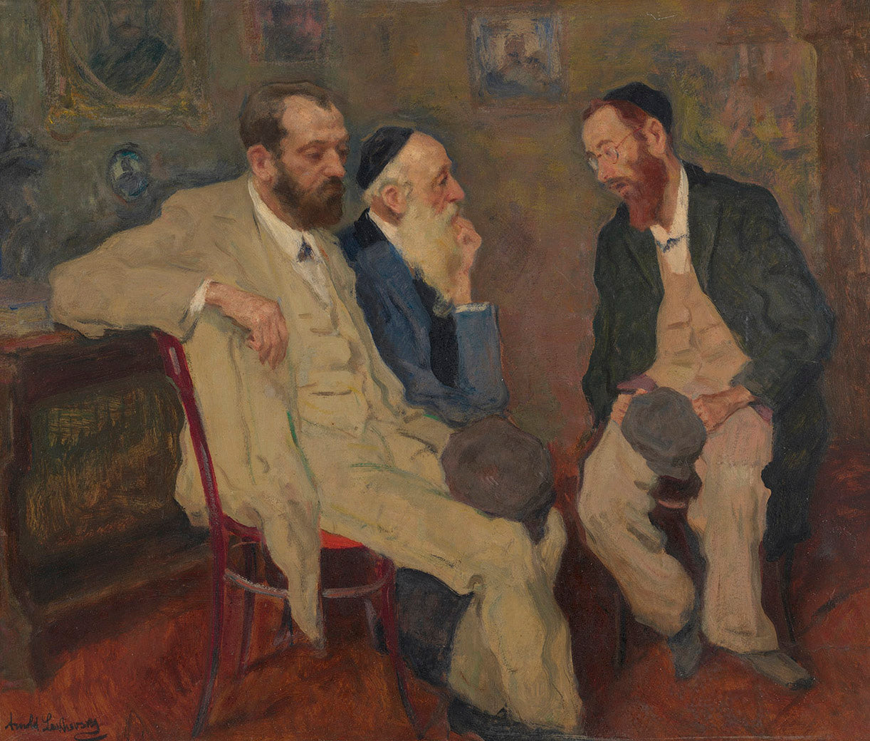Philosophical Discussion by Arnold Borisovich Lakhovsky,16x12(A3) Poster