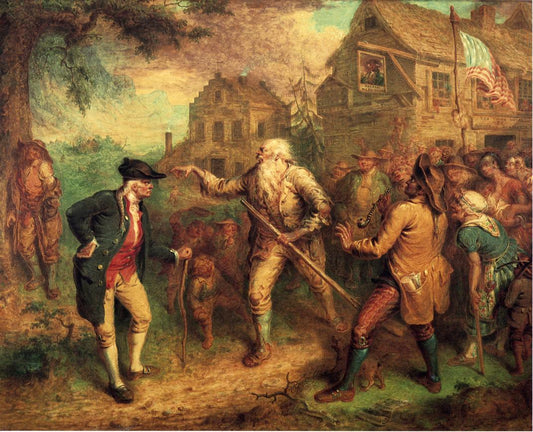 The Return of Rip Van Winkle, vintage artwork by John Quidor, A3 (16x12") Poster Print