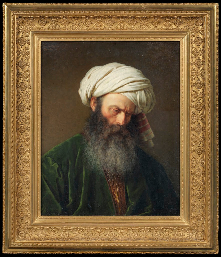 Study of a Man in Turkish Dress, vintage artwork by Amalia Lindegren, A3 (16x12") Poster Print