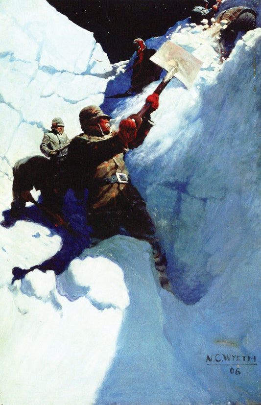 From an Upper Snow Platform by Newell Convers (N.C.) Wyeth,16x12(A3) Poster