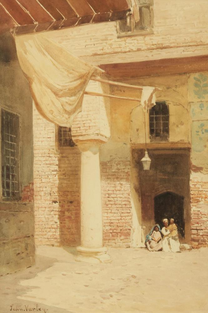 At Rosetta, Lower Egypt, vintage artwork by John Varley the Younger, 12x8" (A4) Poster