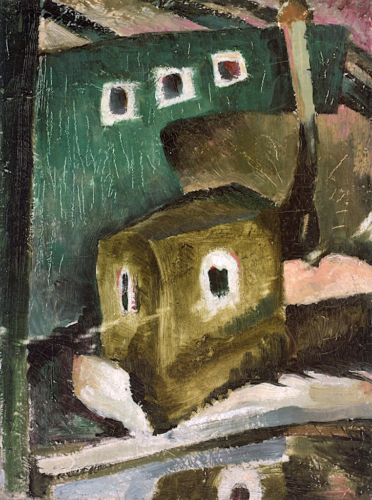 Harlem River Boats, vintage artwork by Arthur Dove, 12x8" (A4) Poster