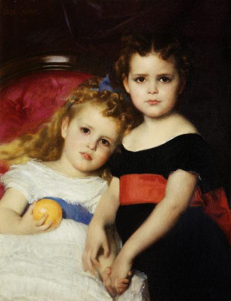 The Sutton Sisters, vintage artwork by Alexandre Cabanel, 12x8" (A4) Poster