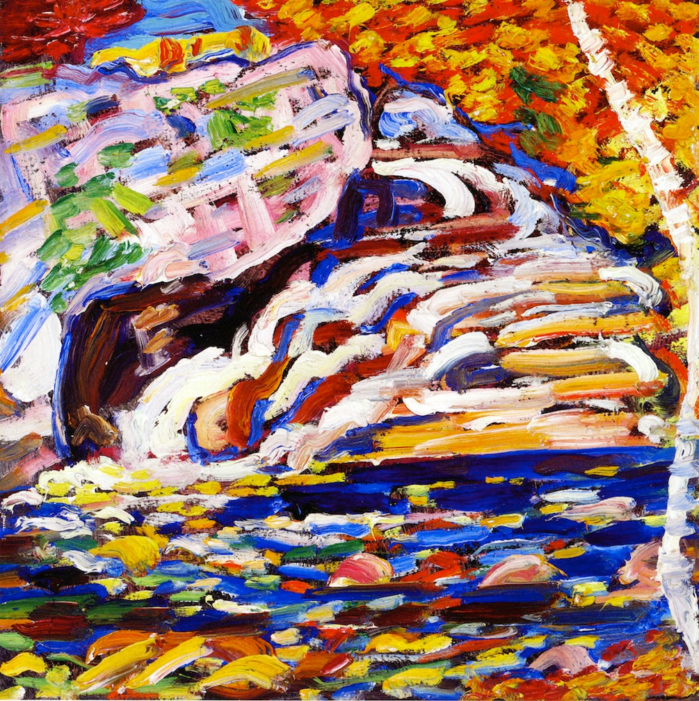 Autumn Cascade, vintage artwork by Marsden Hartley, 12x8" (A4) Poster