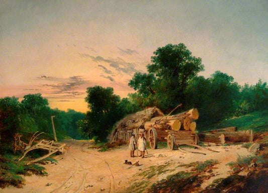 High Wycombe, Buckinghamshire, vintage artwork by Edmund John Niemann, A3 (16x12") Poster Print