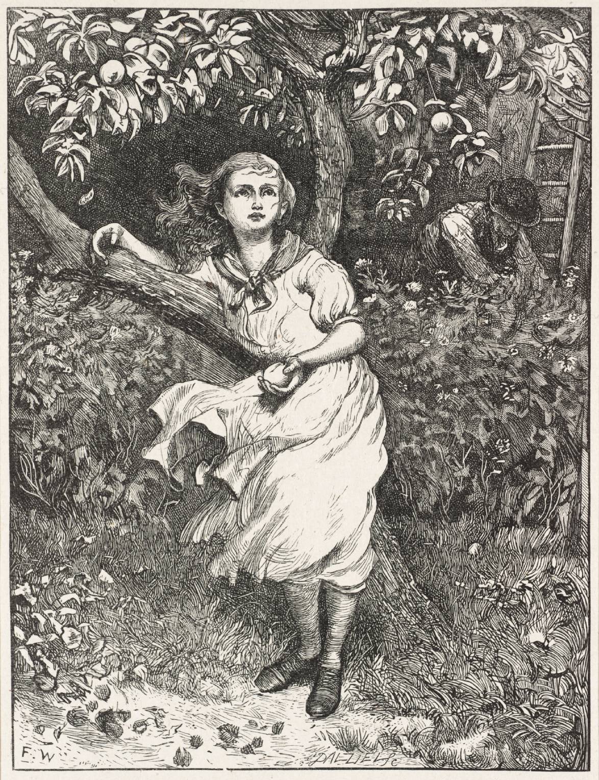 Autumn Days, vintage artwork by Frederick Walker, 12x8" (A4) Poster