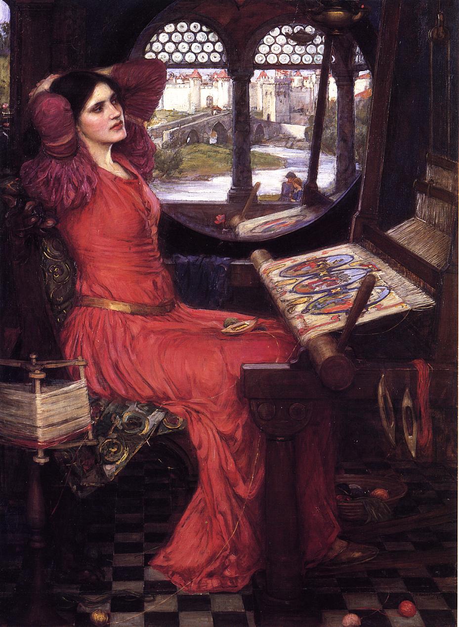 I am Half Sick of Shadows,' said the Lady of Shalott, vintage artwork by John William Waterhouse, 12x8" (A4) Poster