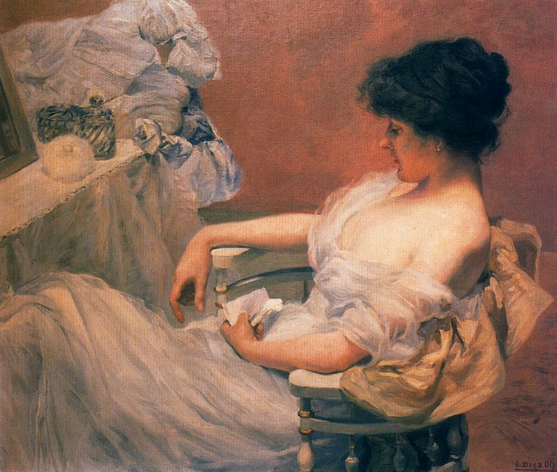 In the Boudoir by Ignacio Díaz Olano,A3(16x12")Poster