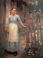 e Girl at the Gate by Sir George Clausen, R.A., R.W.S., R.I.,A3(16x12")Poster