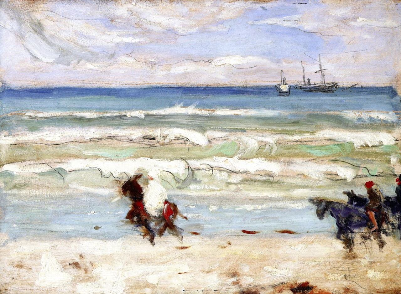 Beach Scene, Tangier by James Wilson Morrice,A3(16x12")Poster