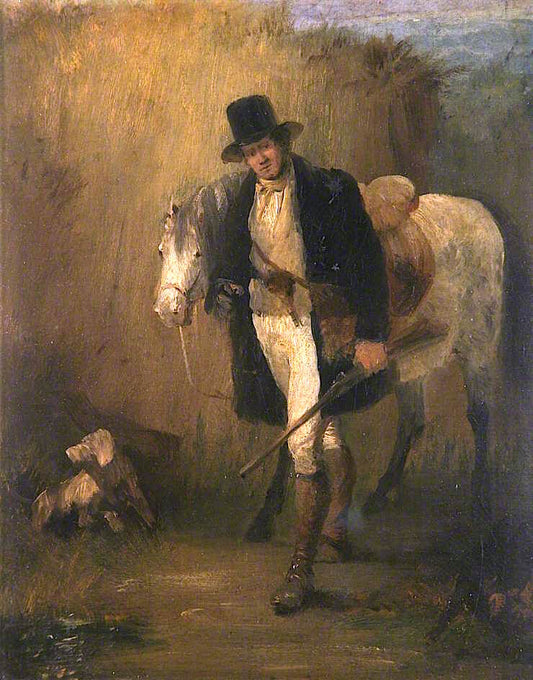 Lord Ellesmere, and His Pony, 'Jack', vintage artwork by Sir Edwin Landseer, A3 (16x12") Poster Print