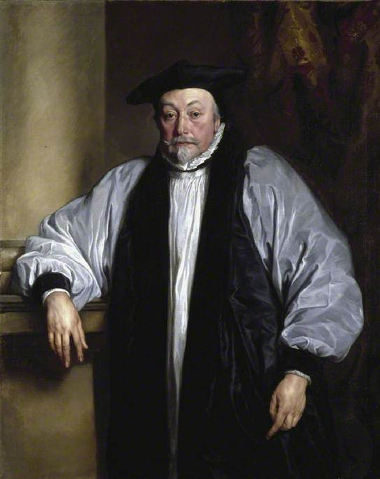 Archbishop Laud (1573-1645), vintage artwork by Anthony van Dyck, 12x8" (A4) Poster