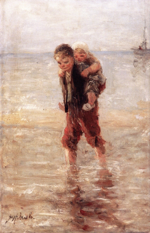 In the Surf by Isaac Israels,A3(16x12")Poster