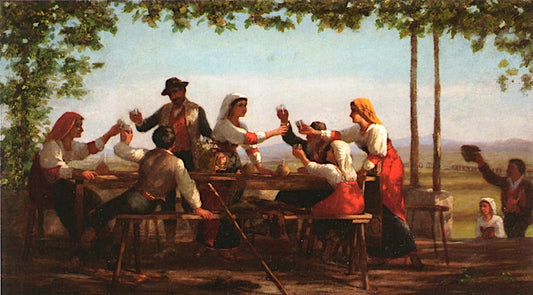 Country Festival, vintage artwork by Enoch Wood Perry, 12x8" (A4) Poster