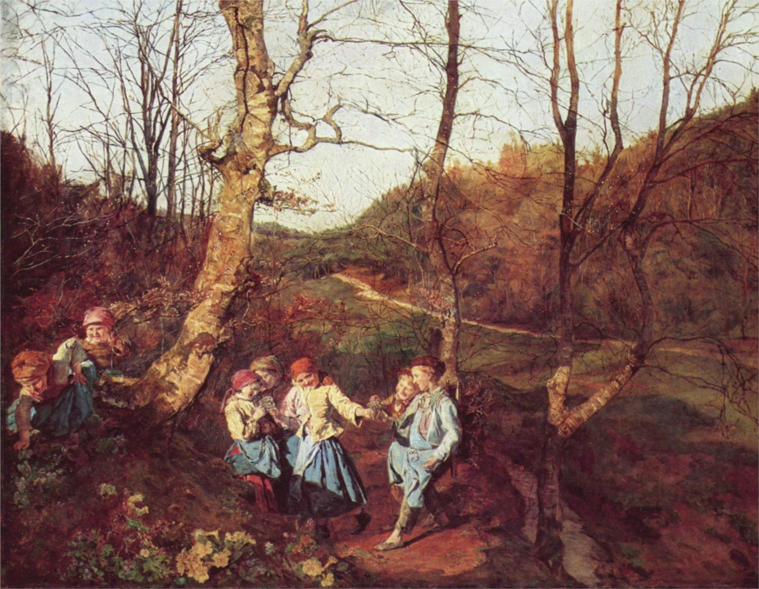 Early Spring in the Vienna Woods, vintage artwork by Ferdinand Georg Waldmüller, A3 (16x12") Poster Print