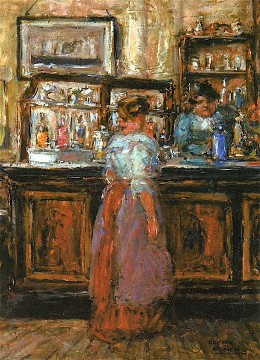 The Tavern of Mother Van Meeghem by Eugeen van Mieghem,16x12(A3) Poster