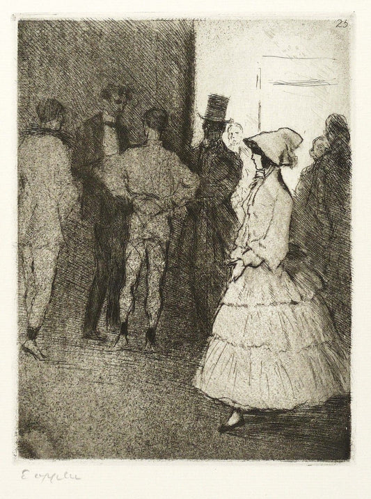 Audience of the Russian Ballet by Ernst Oppler,A3(16x12")Poster