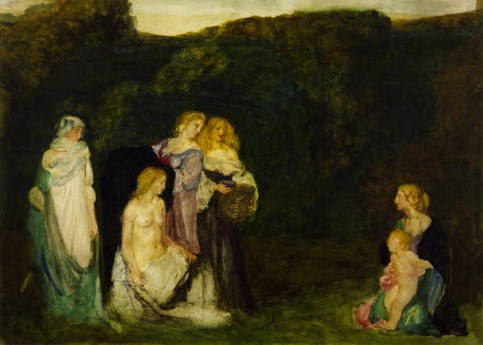 Her Son, vintage artwork by Robert Anning Bell, 12x8" (A4) Poster