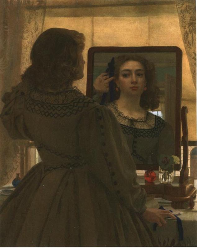 The Bunch Of Blue Ribbons, vintage artwork by Sir Edward John Poynter, 12x8" (A4) Poster