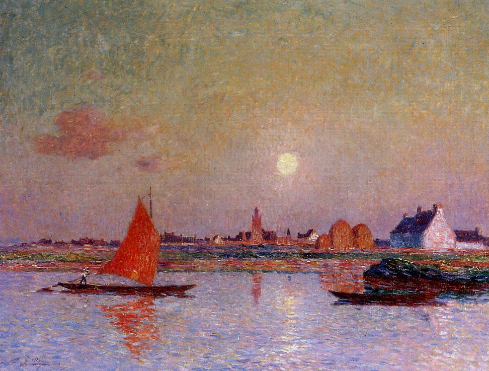 The Return of the Sailboat by Ferdinand du Puigaudeau,A3(16x12")Poster
