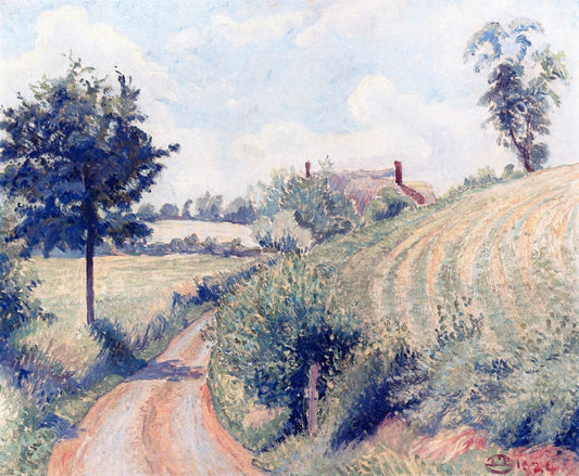 Perry Lane, Langham, vintage artwork by Lucien Pissarro, 12x8" (A4) Poster