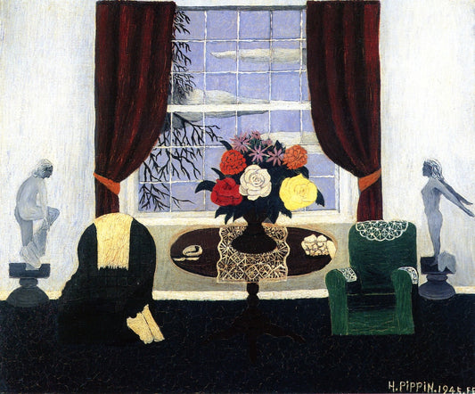 Victorian Parlor by Horace Pippin,16x12(A3) Poster