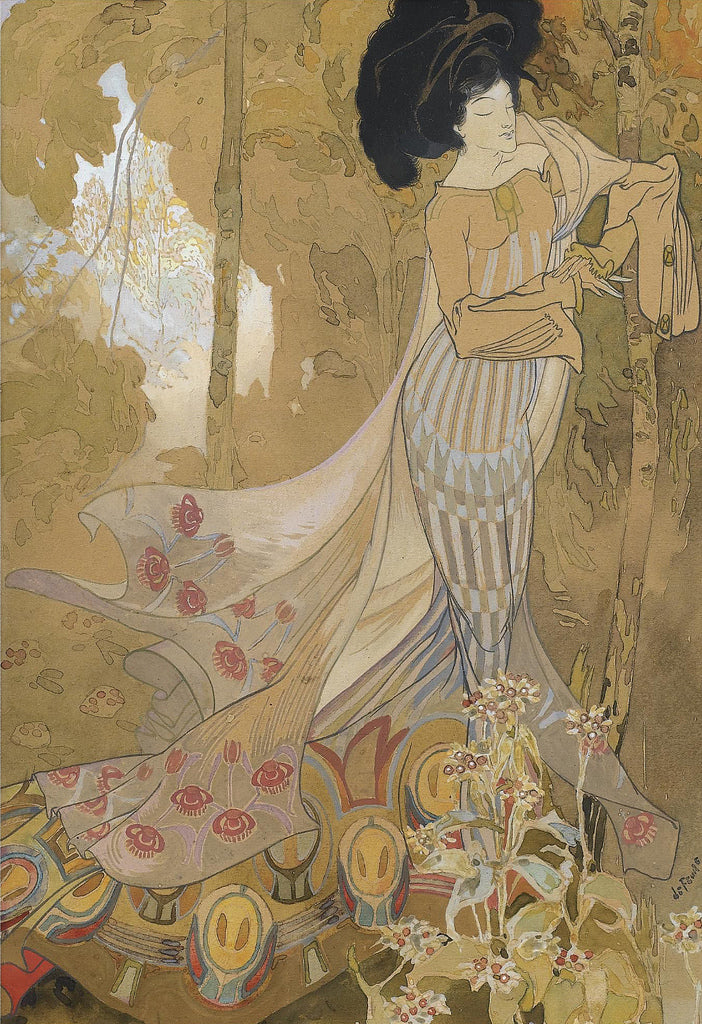 Fleurs d'Automne by Georges de Feure,A3(16x12")Poster