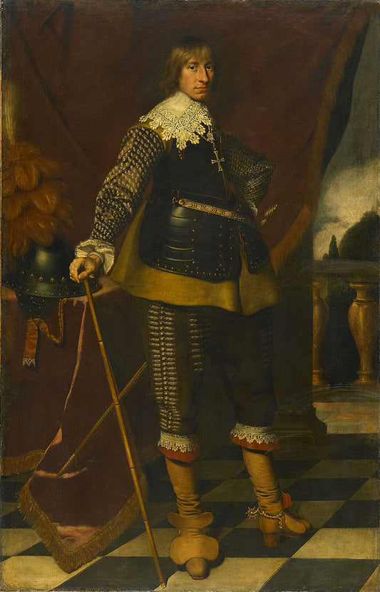 Hendrik Casimir I van Nassau-Dietz (1612-1640), vintage artwork by Wybrand Geest, 12x8" (A4) Poster