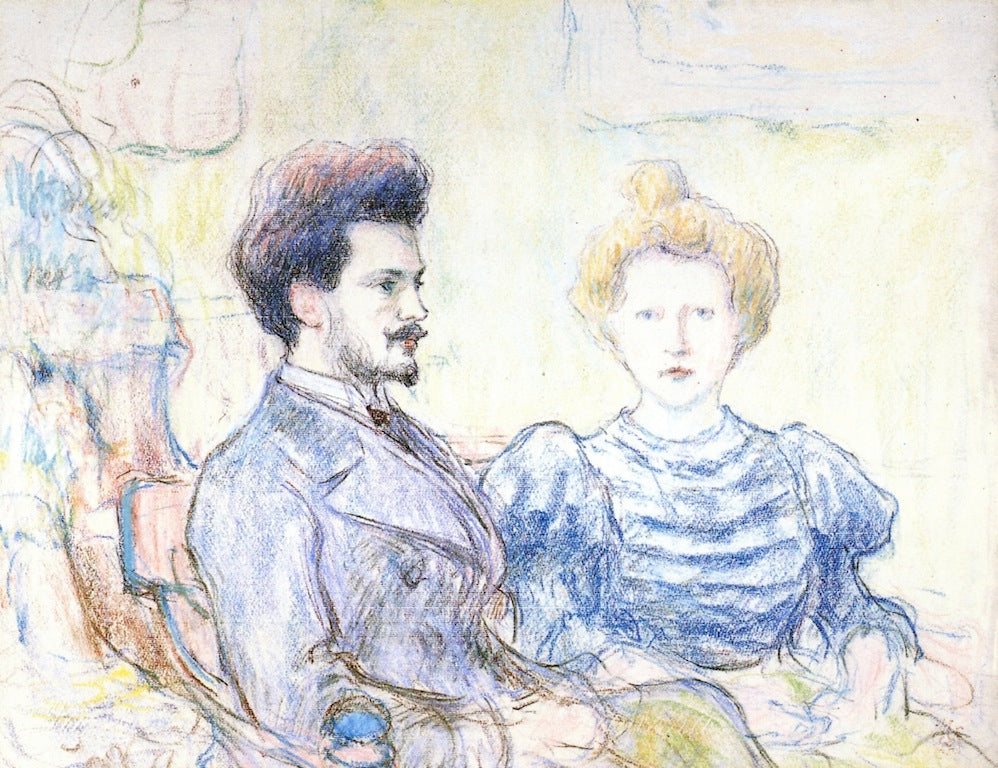of Julien Leclercq and His Wife by Claude-Emil Schuffenecker,A3(16x12")Poster