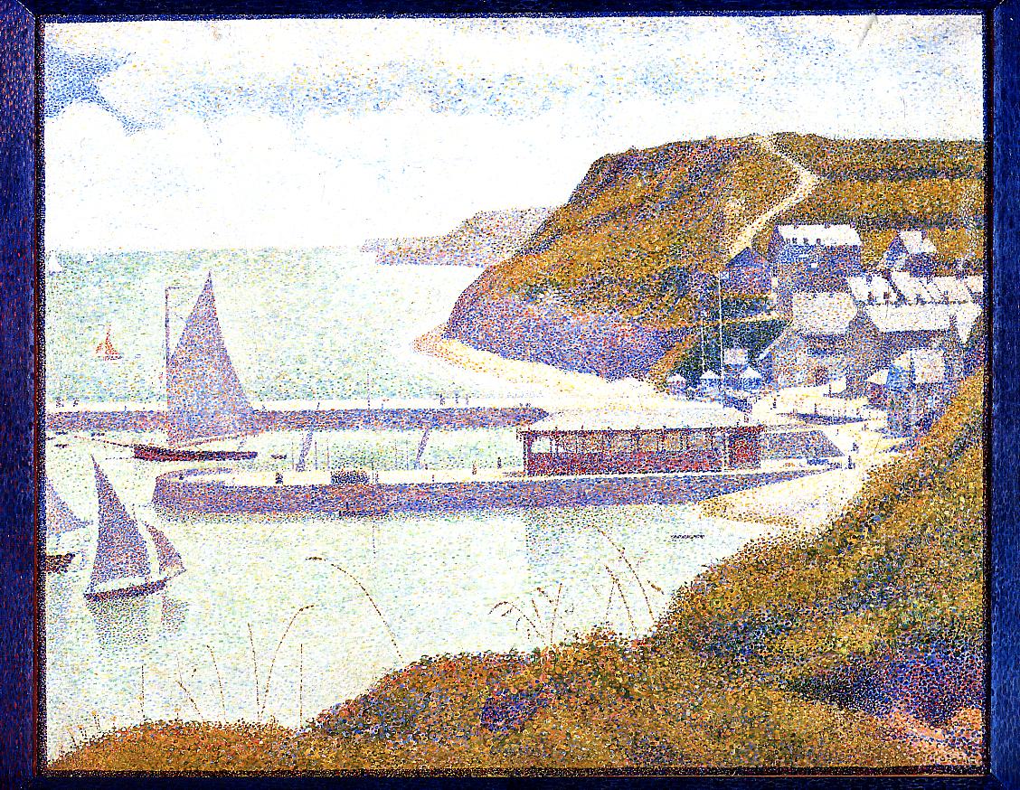 ort-en-Bessin, The Outer Harbor, High Tide by Georges Seurat,A3(16x12")Poster