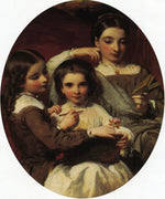 Portrait of the Russell Sisters, vintage artwork by James Sant, R.A., A3 (16x12") Poster Print