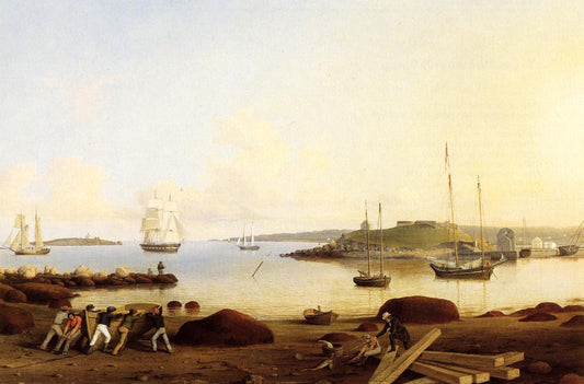 The Fort and Ten Pound Island, Gloucester, Massachusetts, vintage artwork by Fitz Henry Lane, A3 (16x12") Poster Print